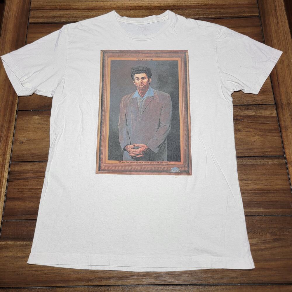 Seinfeld White Unisex Tee "The Kramer" - Size Medium